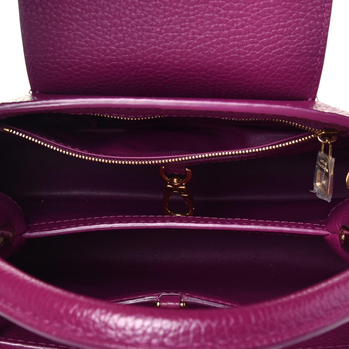 Taurillon Studded Sol Capucines BB Magenta