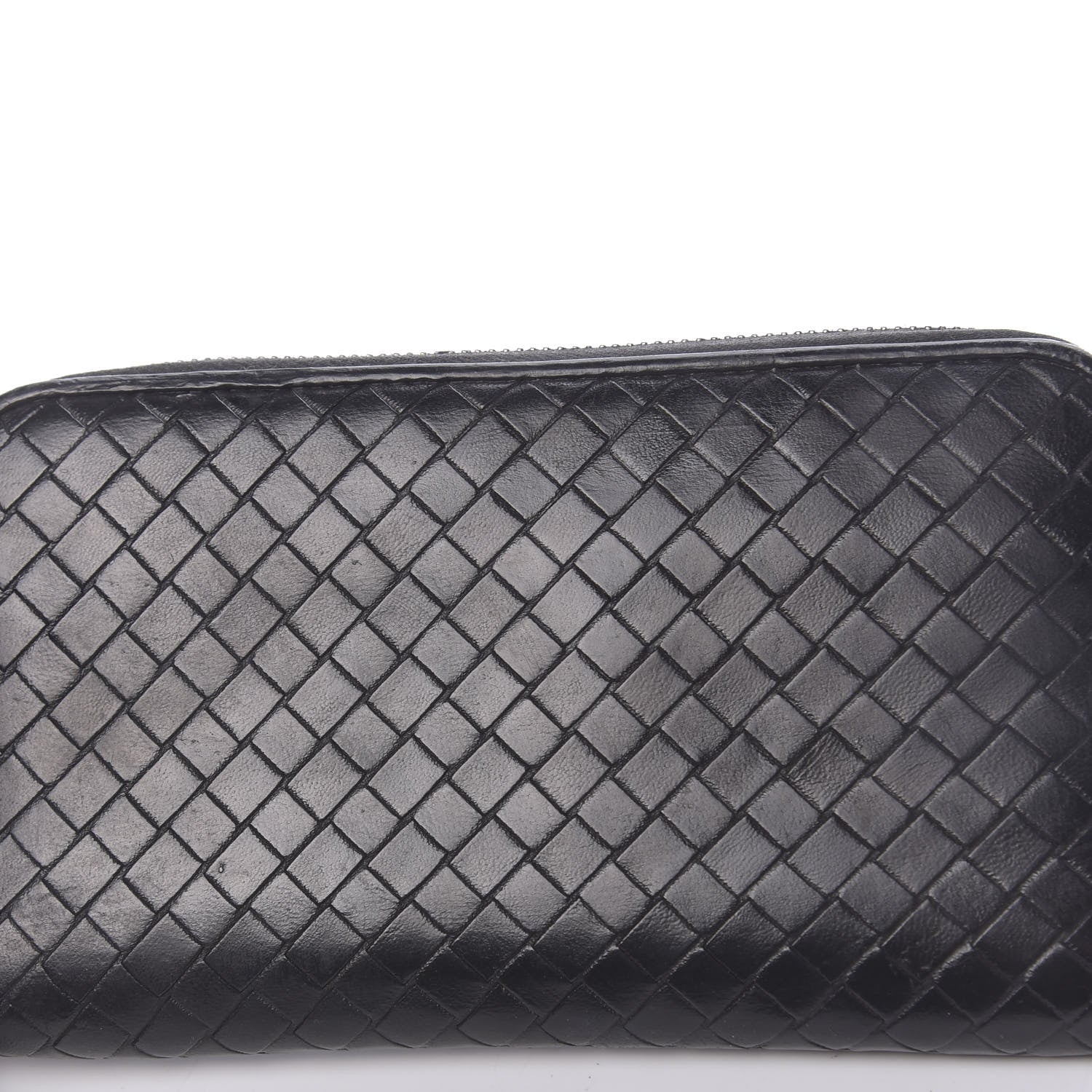 Bottega Veneta Nappa Intrecciato Zip Around Wallet Black 9 of 14