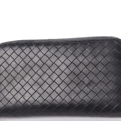 Bottega Veneta Nappa Intrecciato Zip Around Wallet Black 9 of 14
