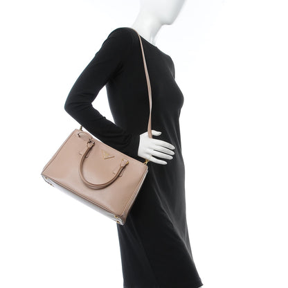 Prada Saffiano Small Galleria Double Zip Tote Cammeo 3 of 13