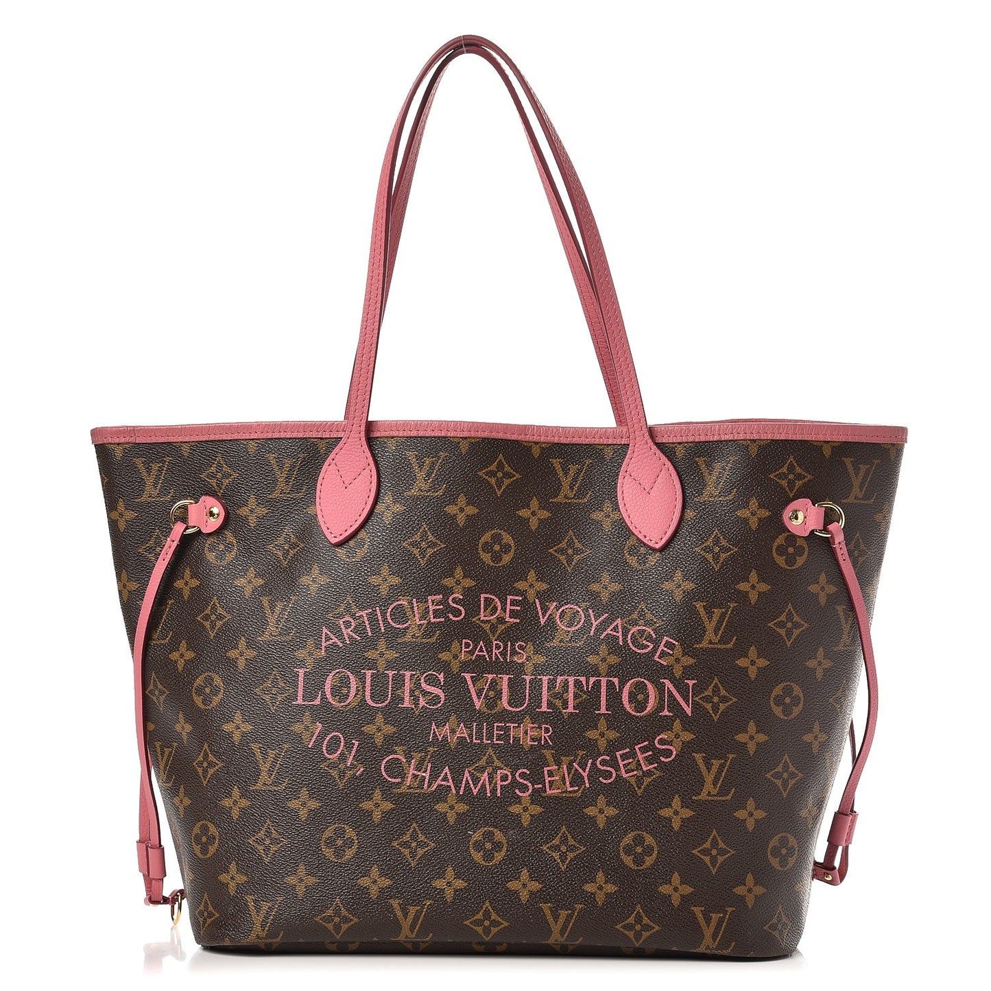 Monogram Articles de Voyage Ikat Neverfull MM Rose Velours