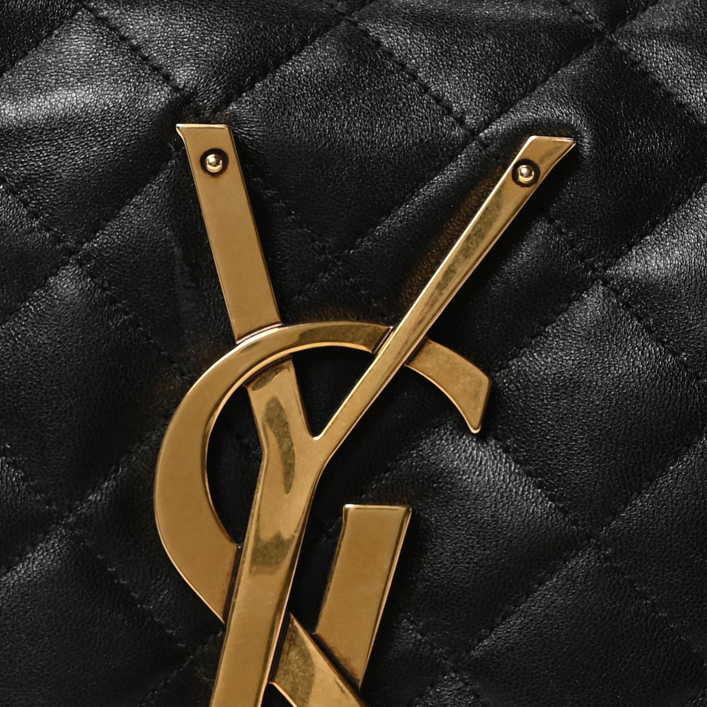 Lambskin Quilted Maxi Icare Shopping Tote Black