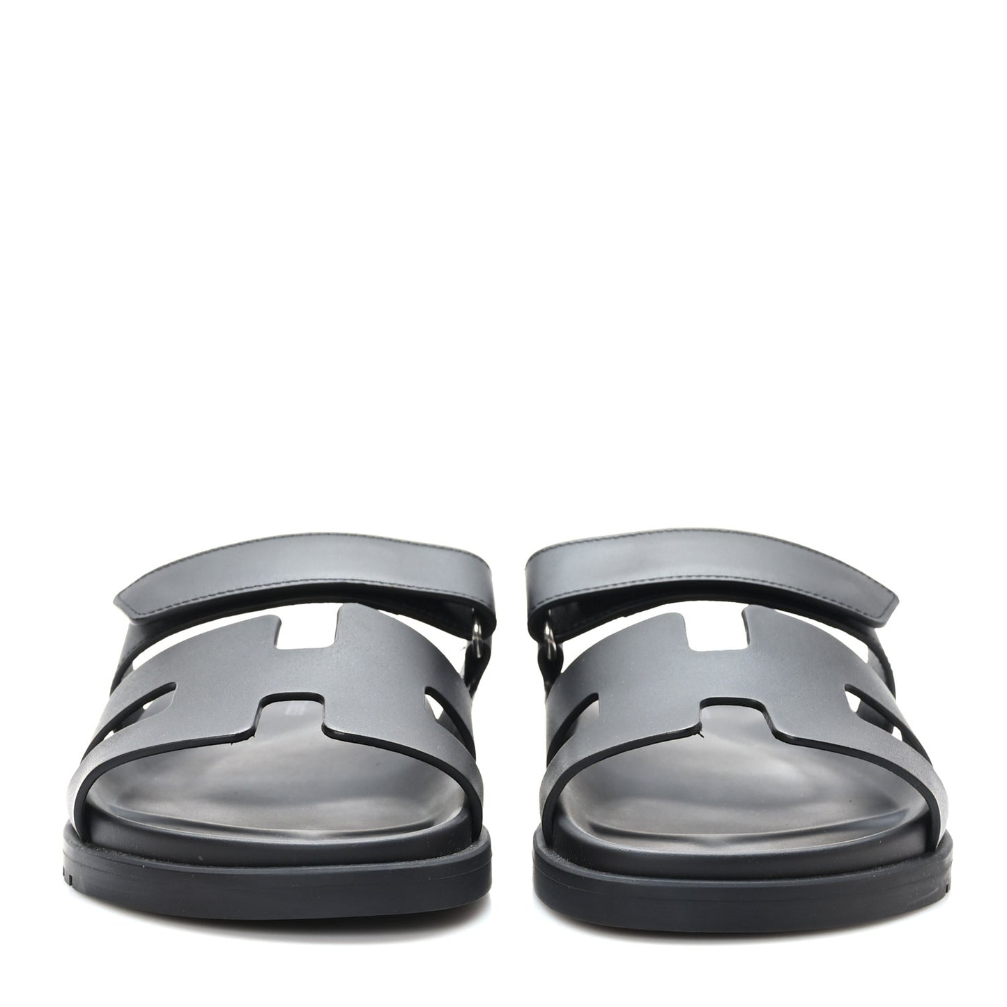 Calfskin Womens Chypre Sandals 39.5 Black