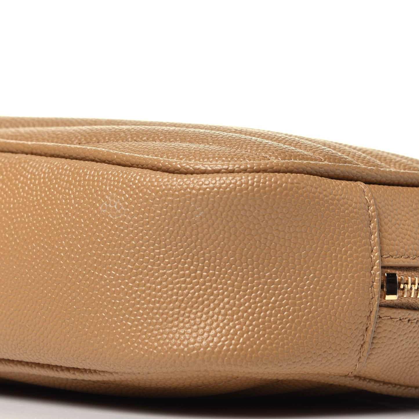 Grain De Poudre Matelasse Monogram Mini Lou Camera Bag Dark Latte