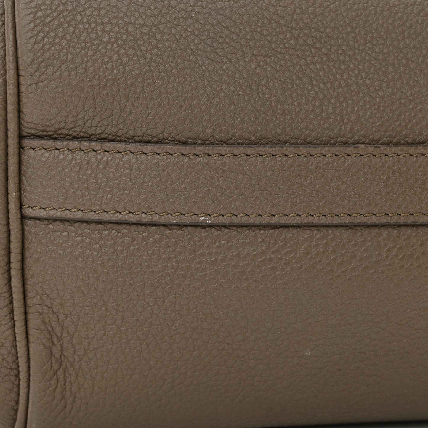 Grained Calfskin Small Folded Cabas Taupe