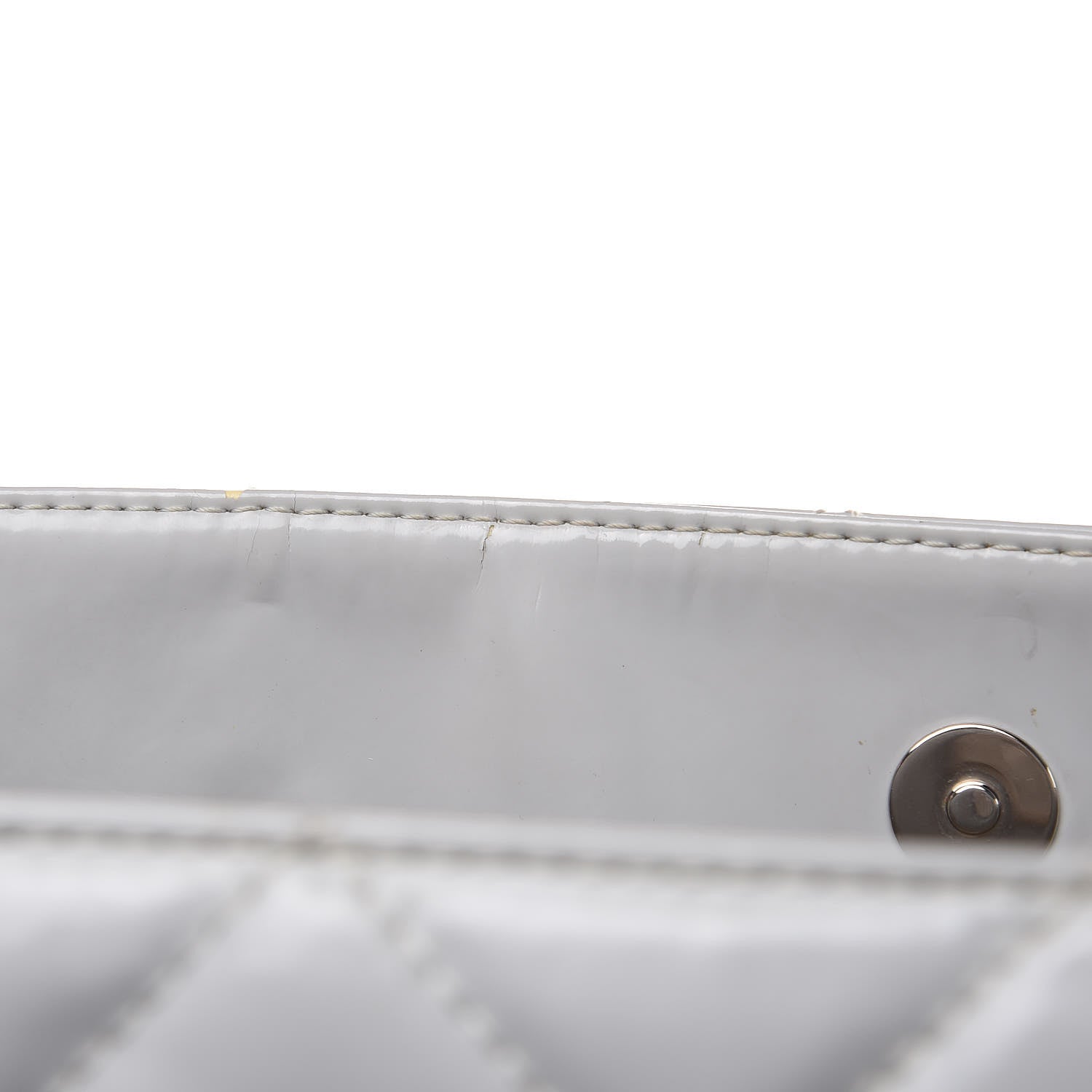 Chanel Vinyl Quilted In The Business North South Tote Light Grey 20 of 21