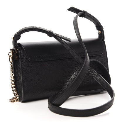 Chloe Suede Calfskin Mini Faye Shoulder Bag Black 3 of 9