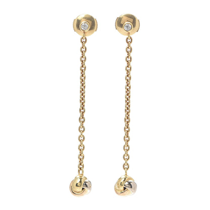 Cartier 18K Pink Yellow White Gold Baby Trinity Drop Earrings 1 of 5