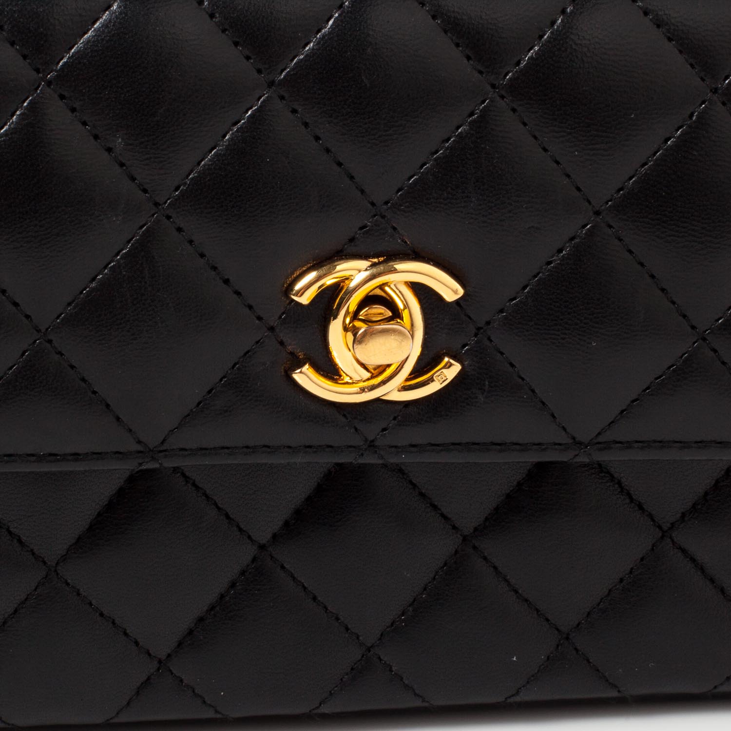 Chanel Lambskin Quilted Mini Flap Black 6 of 10