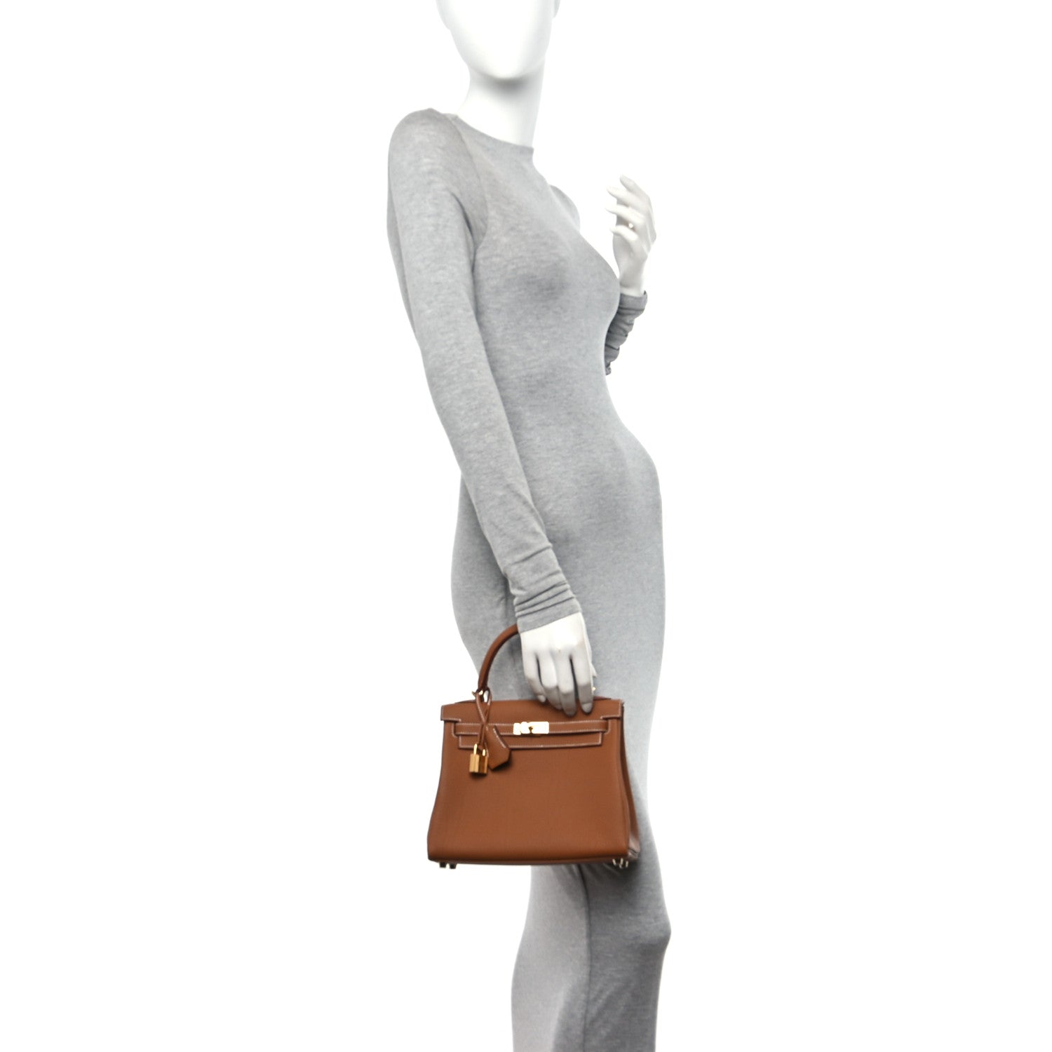 Hermes Togo Kelly Retourne 25 Gold 2 of 11