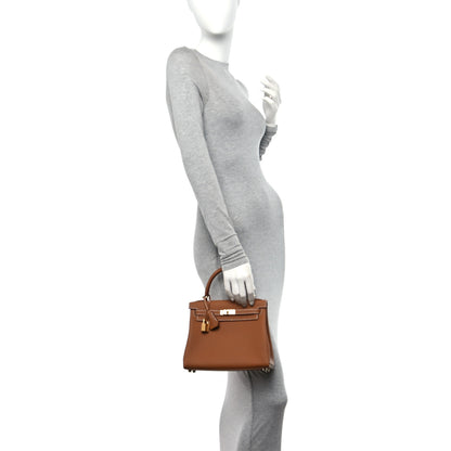 Hermes Togo Kelly Retourne 25 Gold 2 of 11