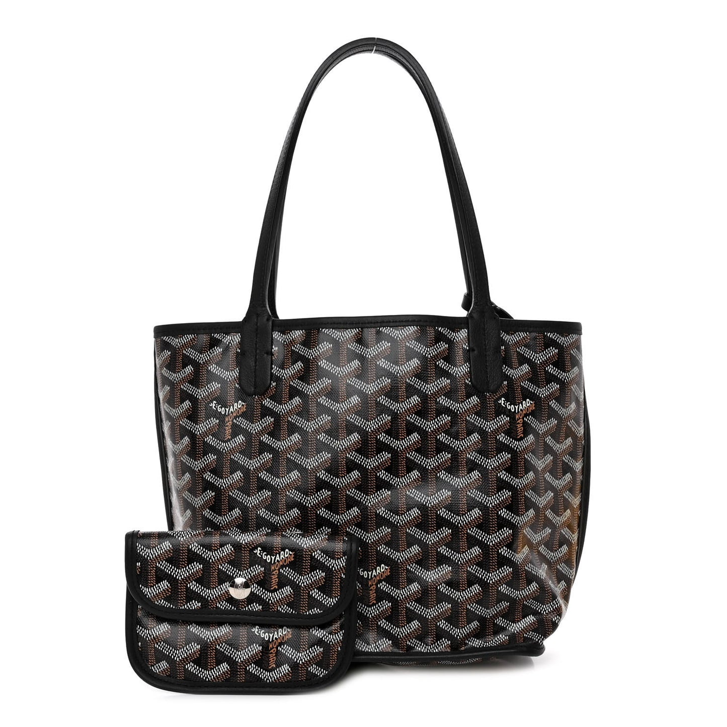 Goyardine Reversible Mini Anjou Black
