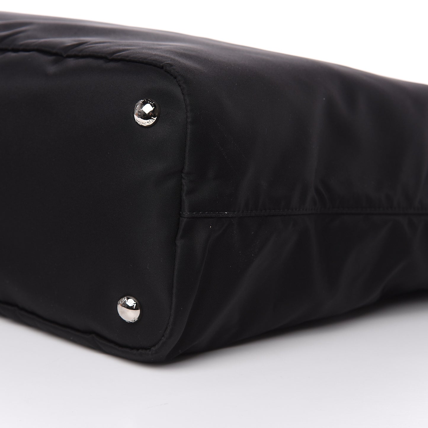 Tessuto Nylon Saffiano Vela Shopping Tote Black