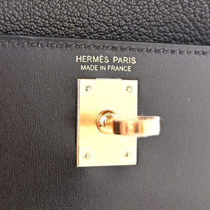 Hermes Box Kelly En Desordre Sellier 20 Black 6 of 12