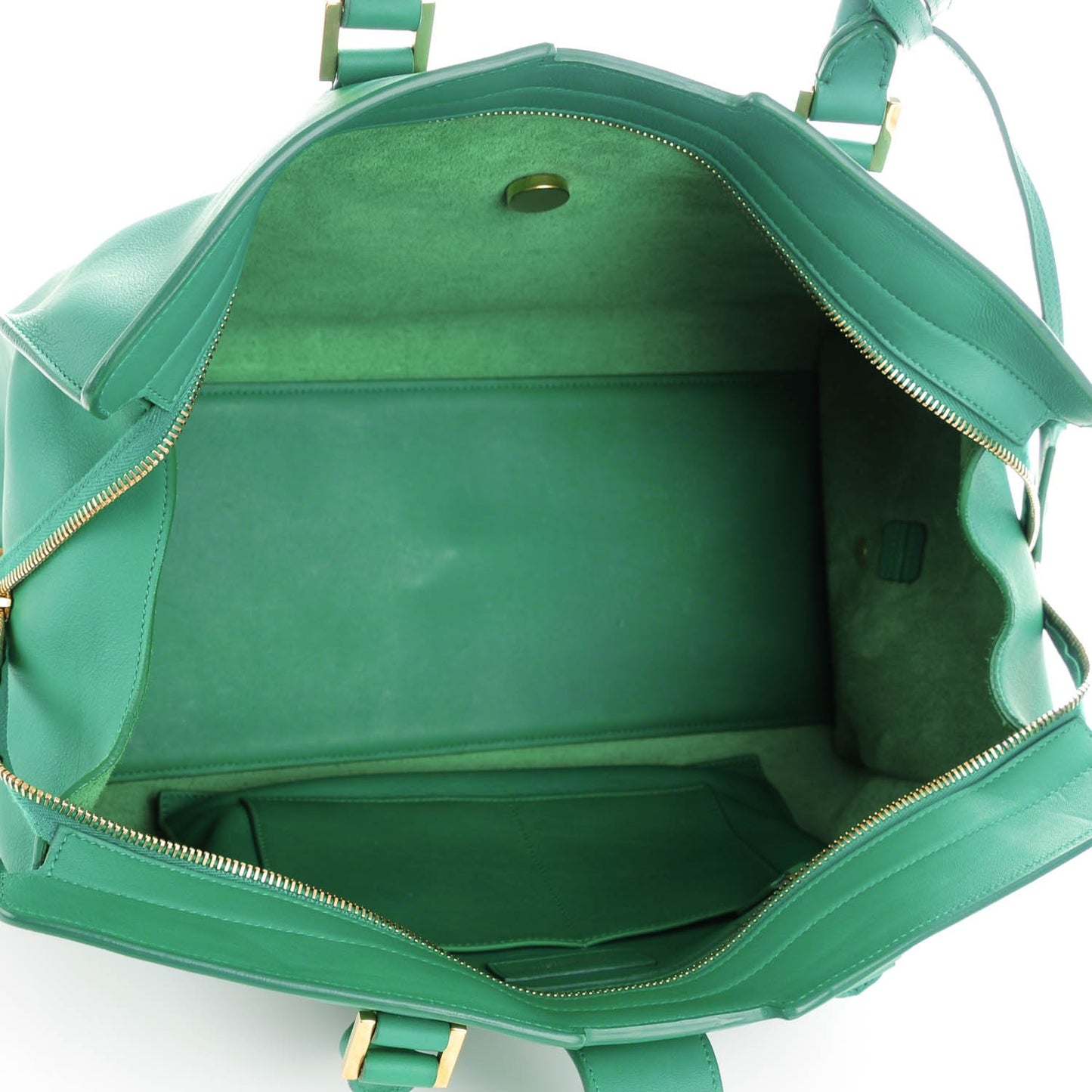 Calfskin Medium Classic Y Cabas Green