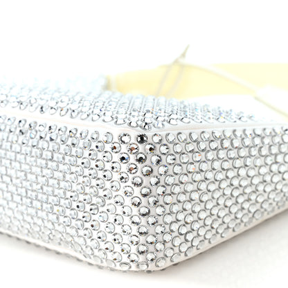 Prada Satin Crystal Mini Re-Edition 2000 Bag White 10 of 10