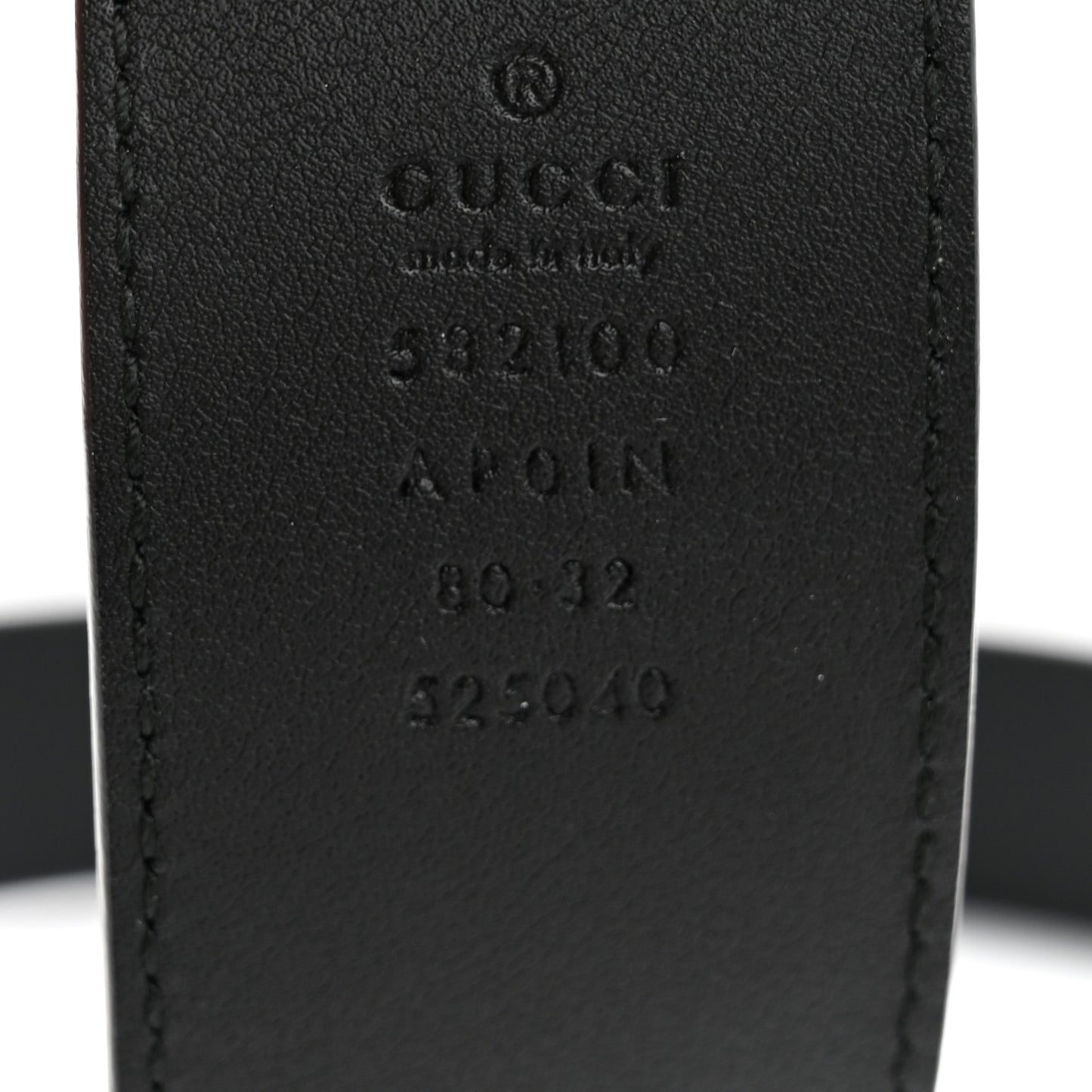 Calfskin Crystal Double G 40mm Belt 80 32 Black