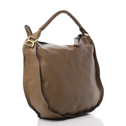 Chloe Calfskin Braided Large Marcie Hobo Nut 3 of 17