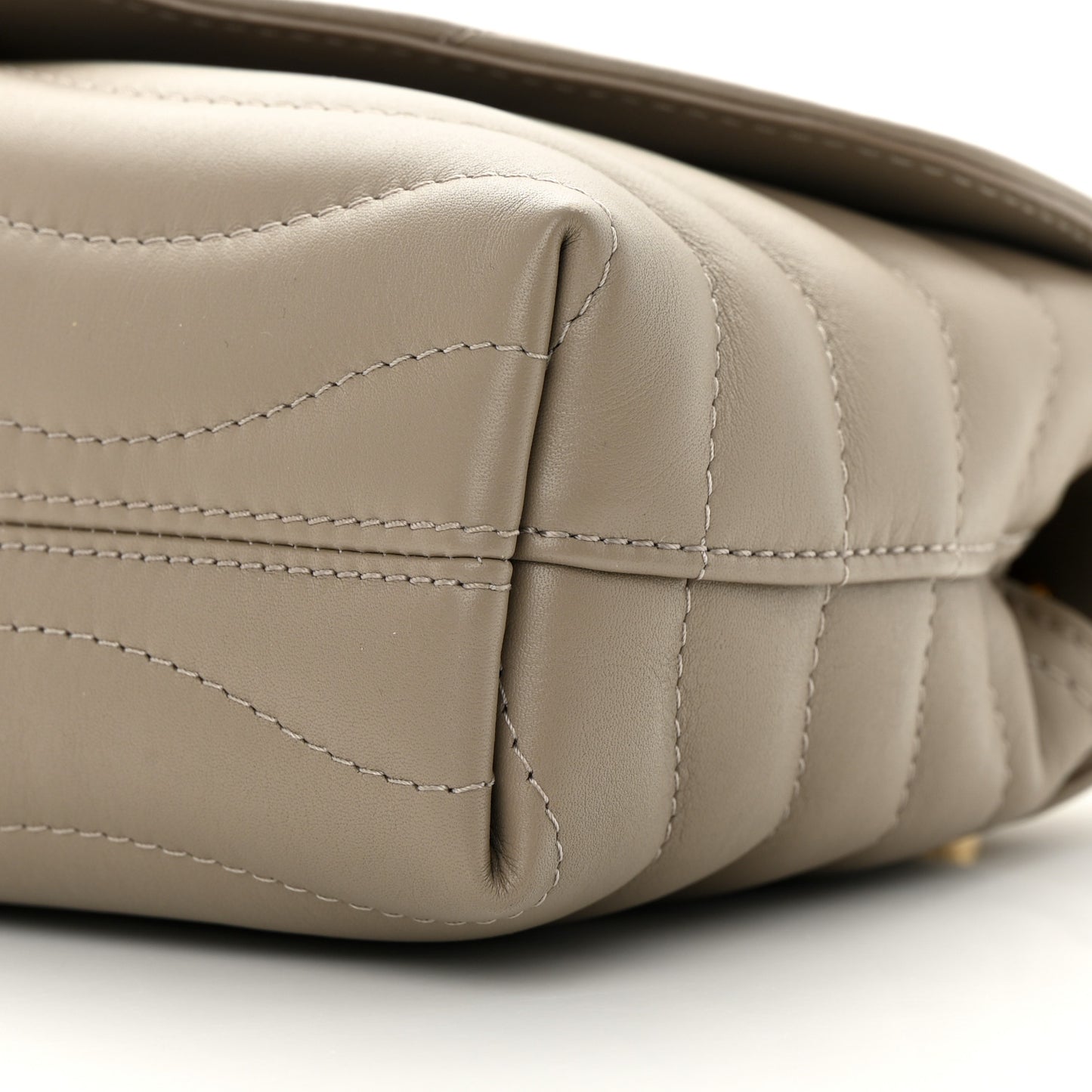 Calfskin LV New Wave Chain Bag Taupe