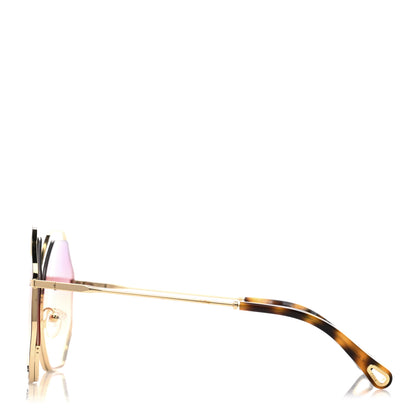 Chloe Octagonal Sunglasses CE132S Gold 3 of 6