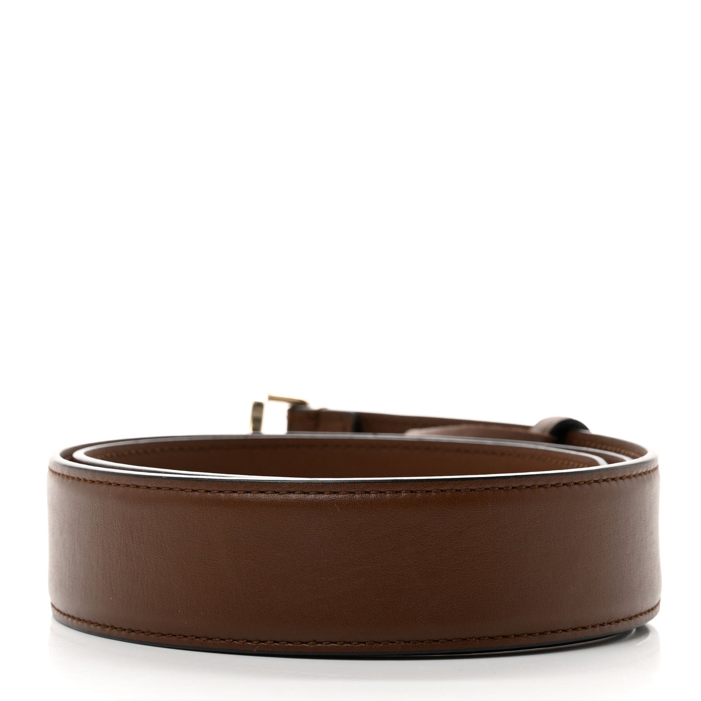 Calfskin Interlocking G 37mm Belt 85 34 Nut Brown