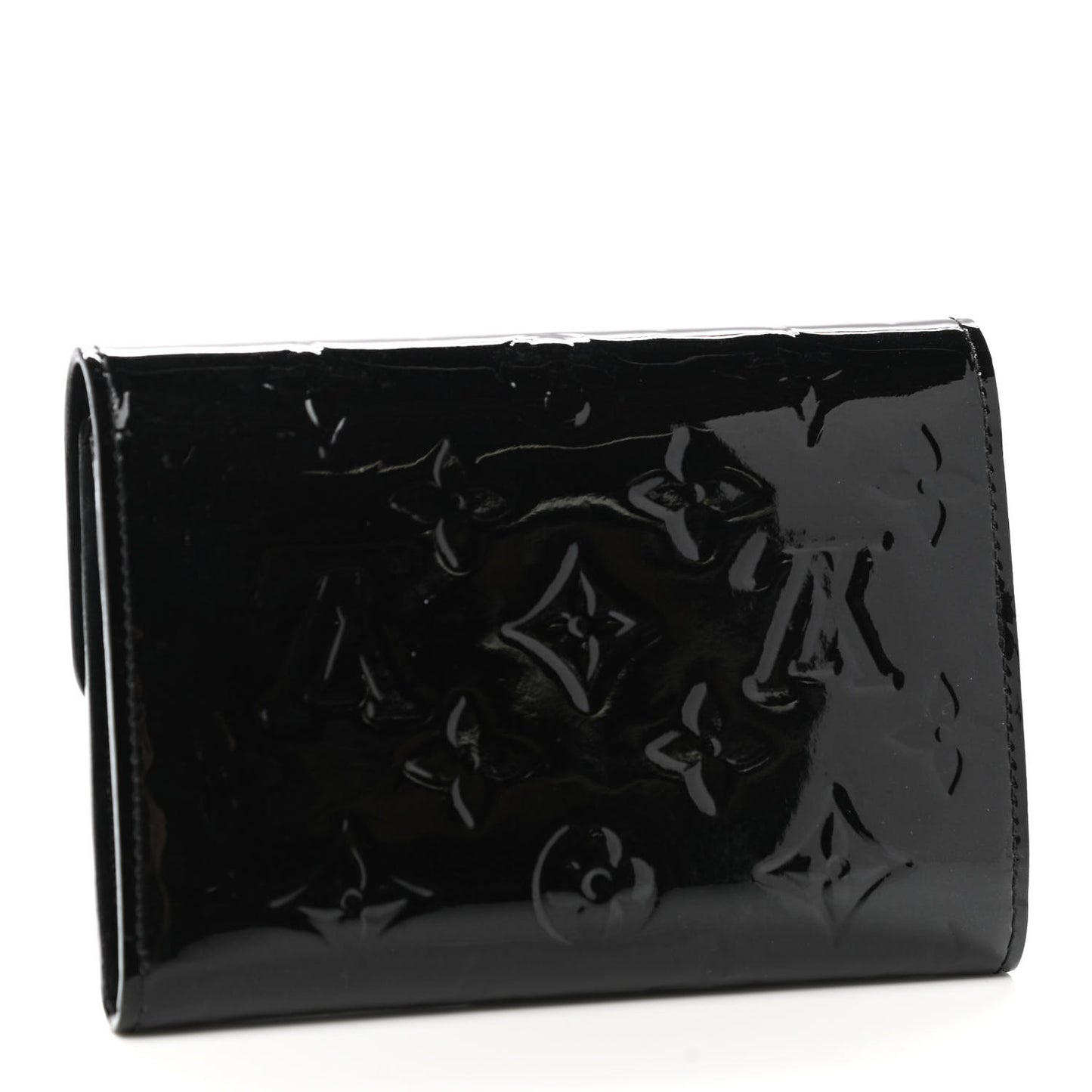 Vernis Sarah Compact Wallet Black Magnetique