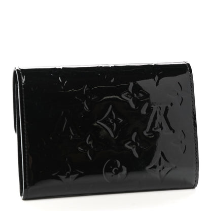 Louis Vuitton Vernis Sarah Compact Wallet Black Magnetique 3 of 6