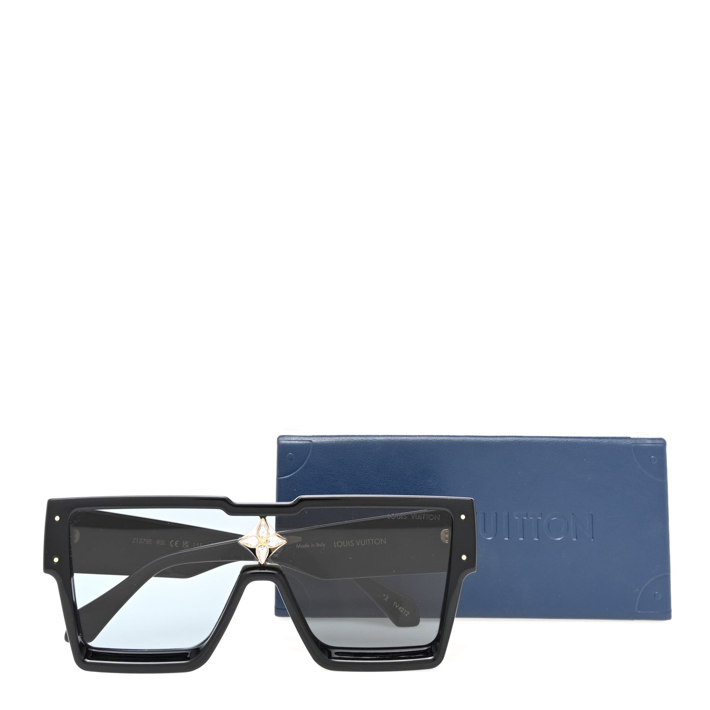 Acetate Swarovski Crystal Cyclone Sunglasses Z1578W Black