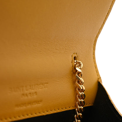 Saint Laurent Lambskin Quilted Monogram Baby Crossbody Bag  Saffran 11 of 11