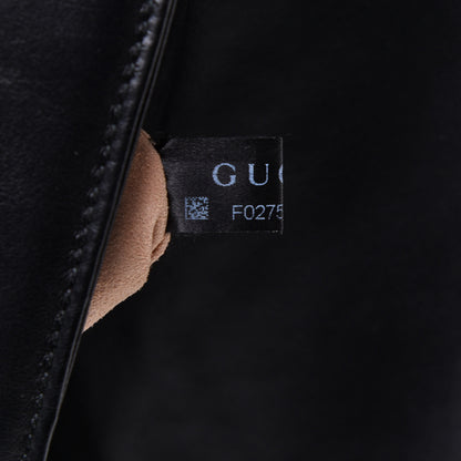 Gucci Calfskin Matelasse Small GG Marmont Shoulder Bag Black 8 of 12