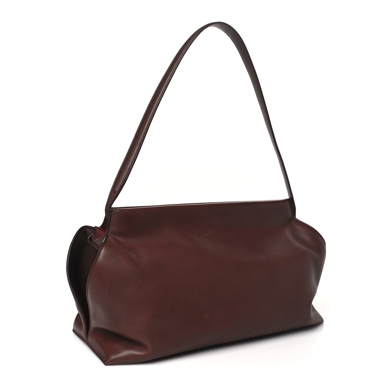 The Row Saddle Calfskin Sienna Shoulder Bag Burgundy 2 of 8