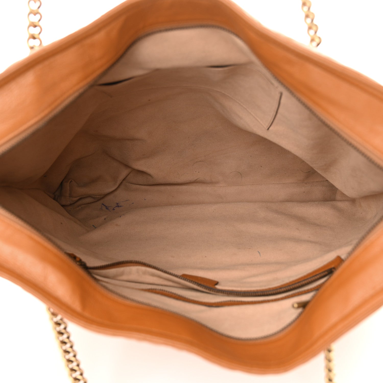 Gucci Azalea Calfskin Matelasse Large GG Marmont Slim Tote Cognac 5 of 18