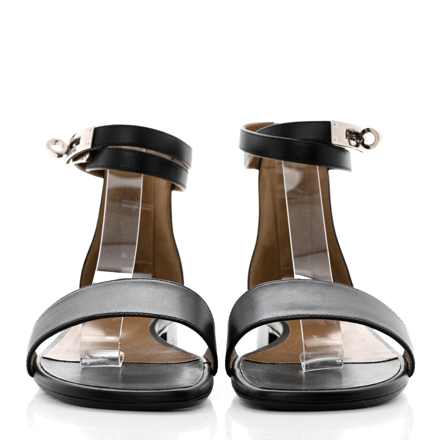 Heritage Calfskin Baia Sandals 37 Black