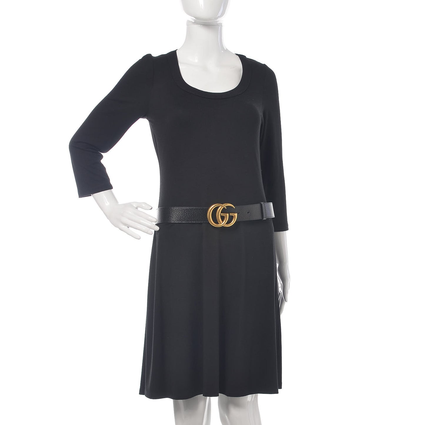 Textured Calfskin Double G 40mm Belt 110 44 Black