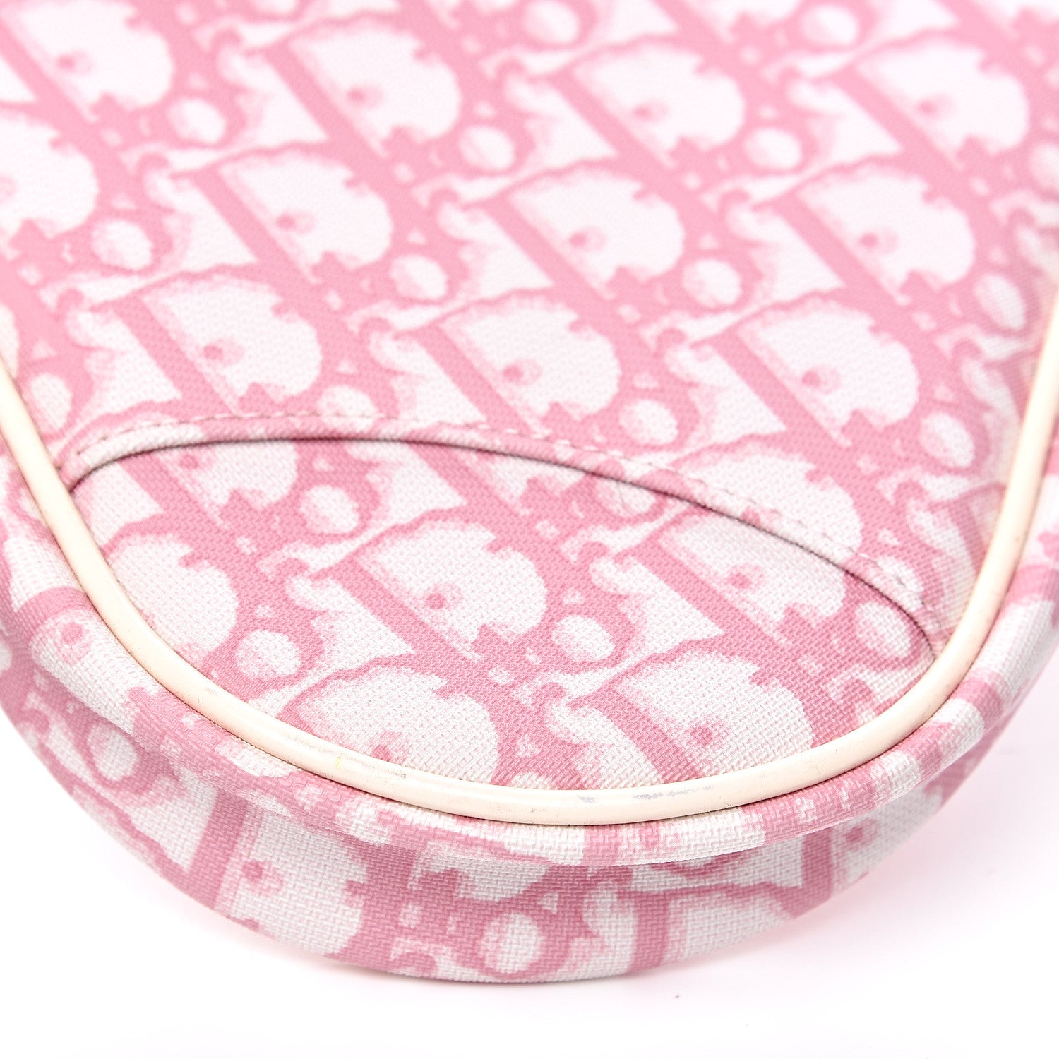 Christian Dior Monogram Mini Saddle Pochette Pink 11 of 12
