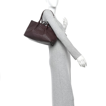 Bottega Veneta Calfskin Intrecciato Pinacoteca Reversible Tote Dark Barolo Pickle 2 of 10