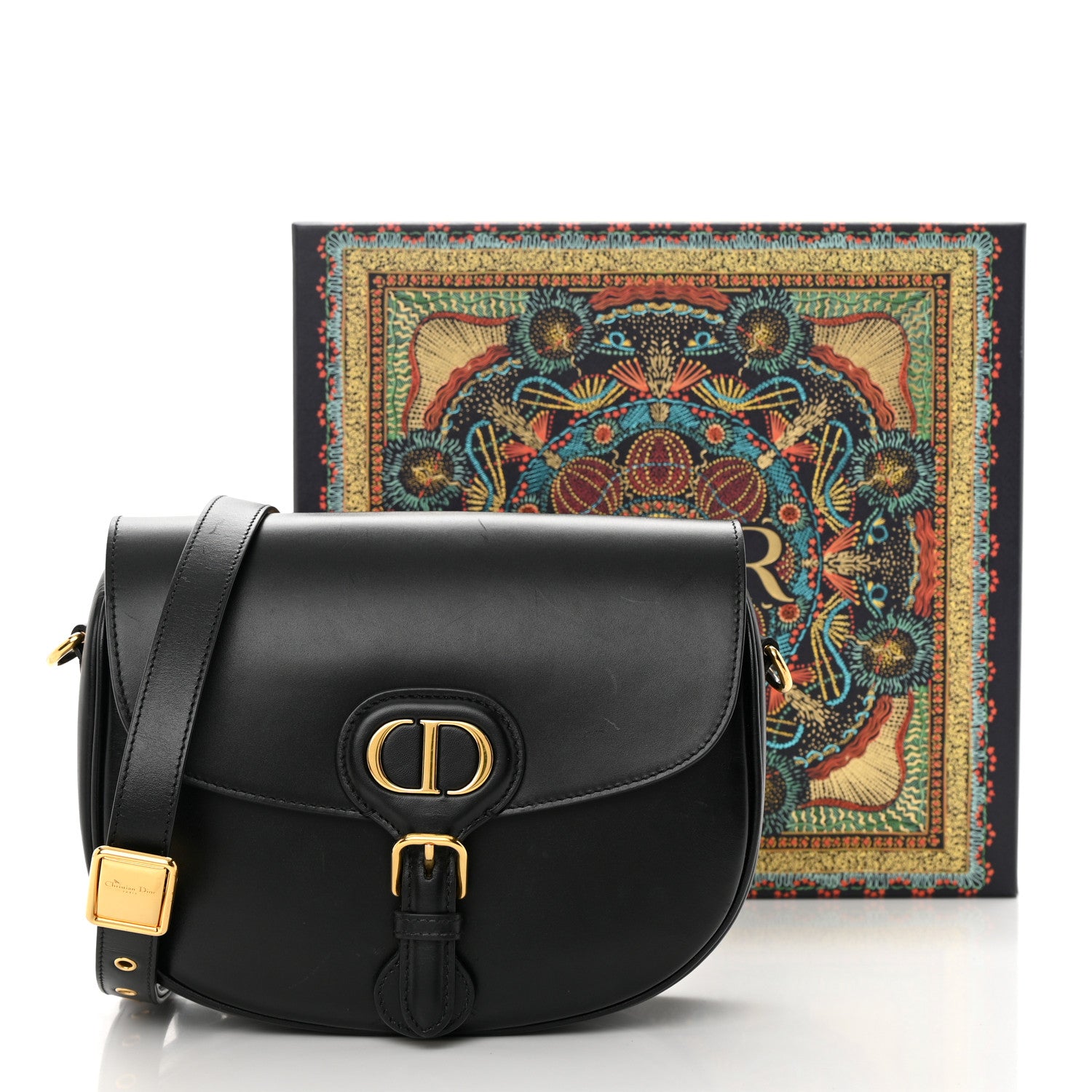 Christian Dior Box Calfskin Medium Bobby Flap Black 18 of 18