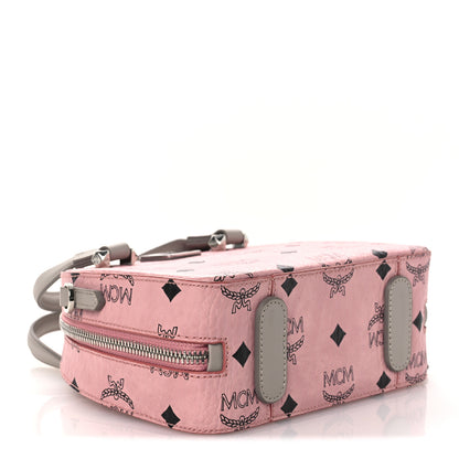 MCM Visetos Mini Half Moon Crossbody Bag Soft Pink 4 of 12
