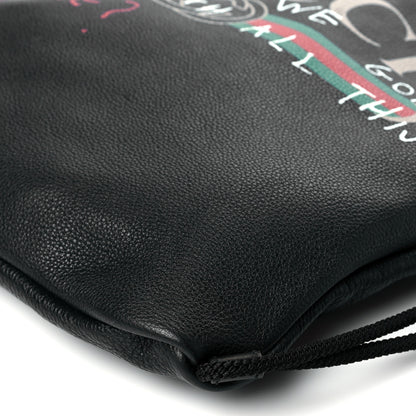 Gucci Calfskin Coco Capitan Logo Drawstring Backpack Black 10 of 10