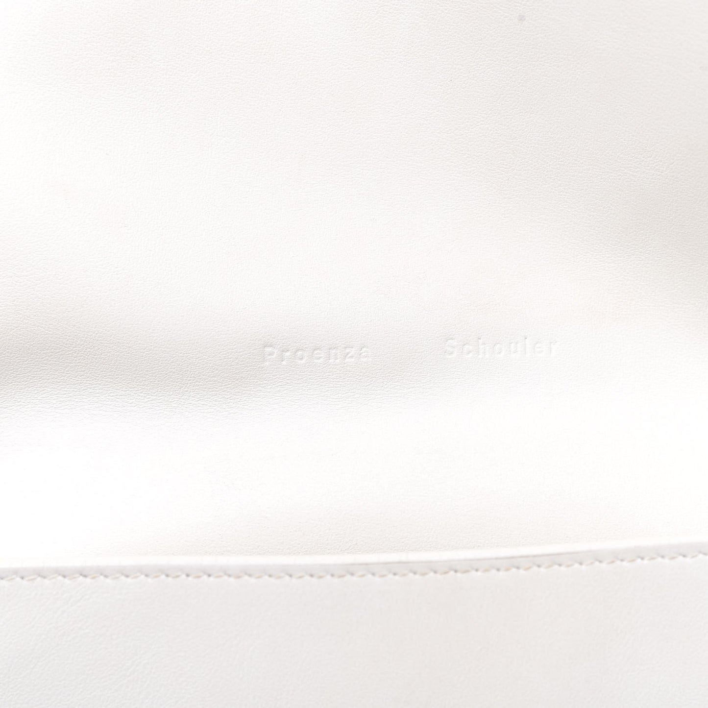 Calfskin Large Fringe Lunch Bag White