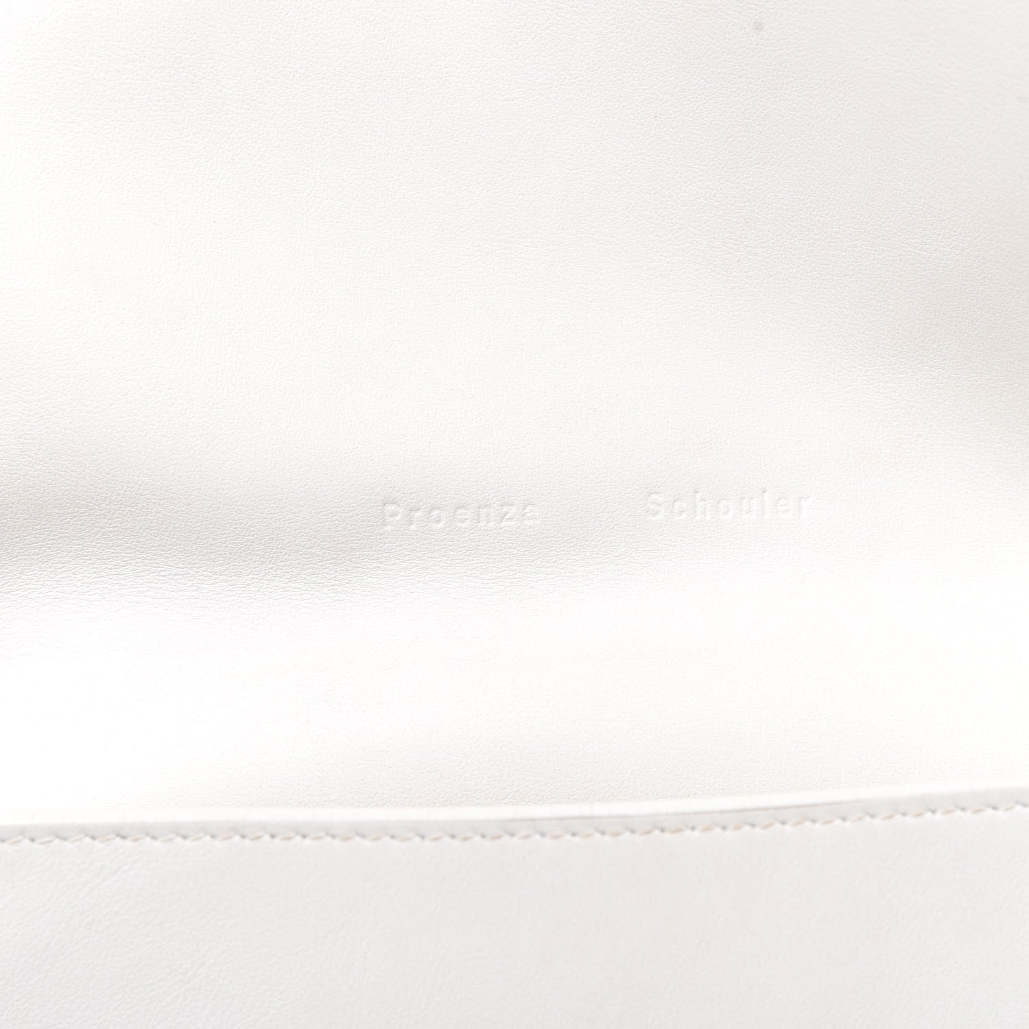 Proenza Schouler Calfskin Large Fringe Lunch Bag White 6 of 12