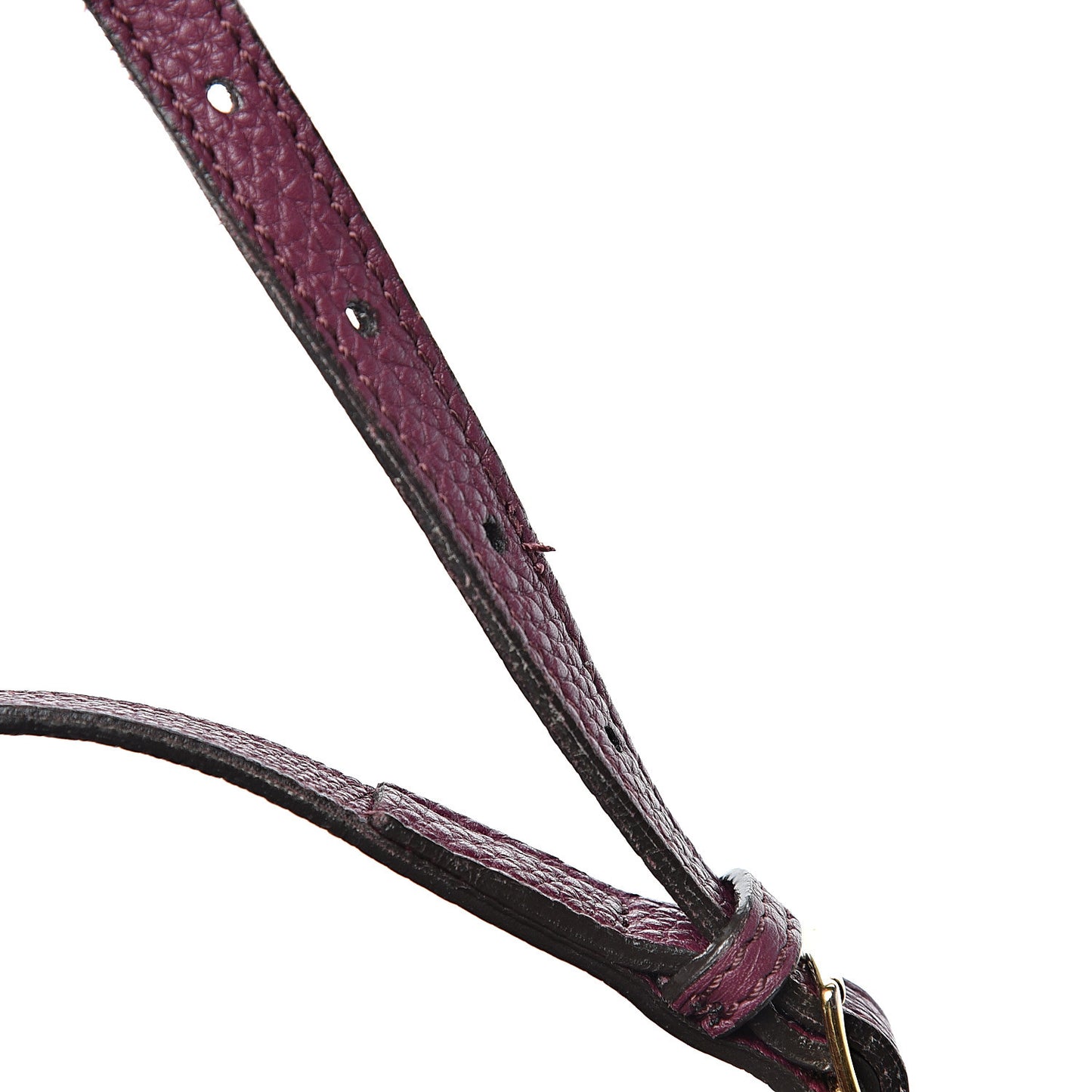Derby Calfskin House Check Medium Banner Tote Dark Plum