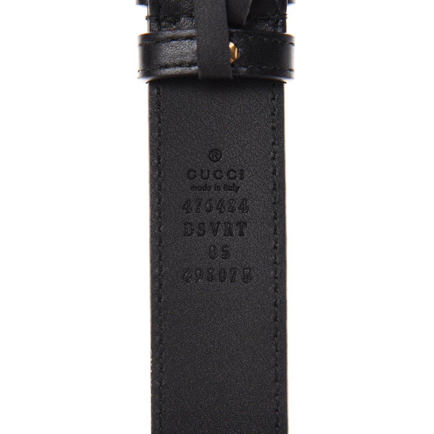Gucci Calfskin Matelasse GG Marmont Belt Bag 85 34 Black 11 of 12