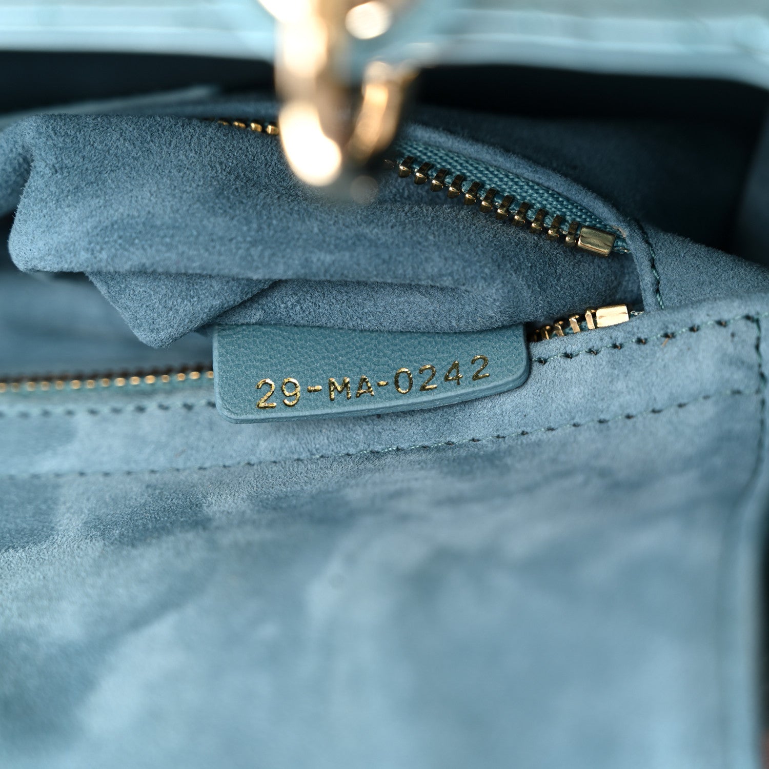 Christian Dior Lambskin Cannage Gradient Small My ABCDior Lady Dior Blue 7 of 10