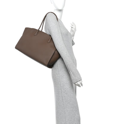 The Row Matte Grained Calfskin Marlo 14 Dark Olive 2 of 11