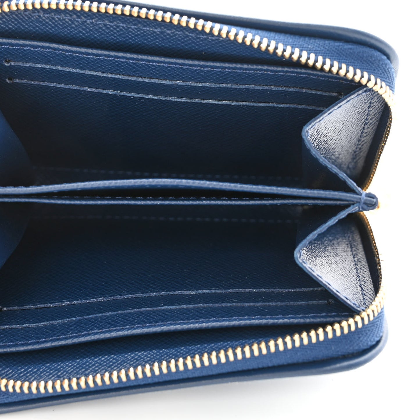 Denim Monogram Jacquard Zippy Coin Purse Bleu