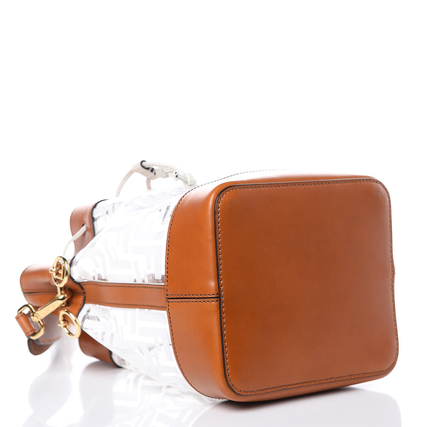 Fendi TPU FF Vitello Aura F is Fendi Grande Mon Tresor Bucket Bag White Cuoio 4 of 11