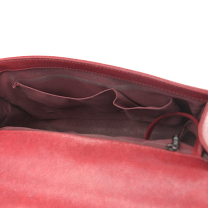 Chanel Caviar Quilted Large Boy Flap Dark Red 4 of 14