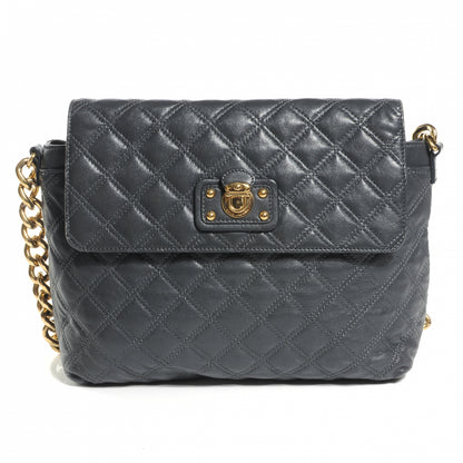 Marc Jacobs Leather Quilted The XL Single Shoulder Bag Grey 1 of 7