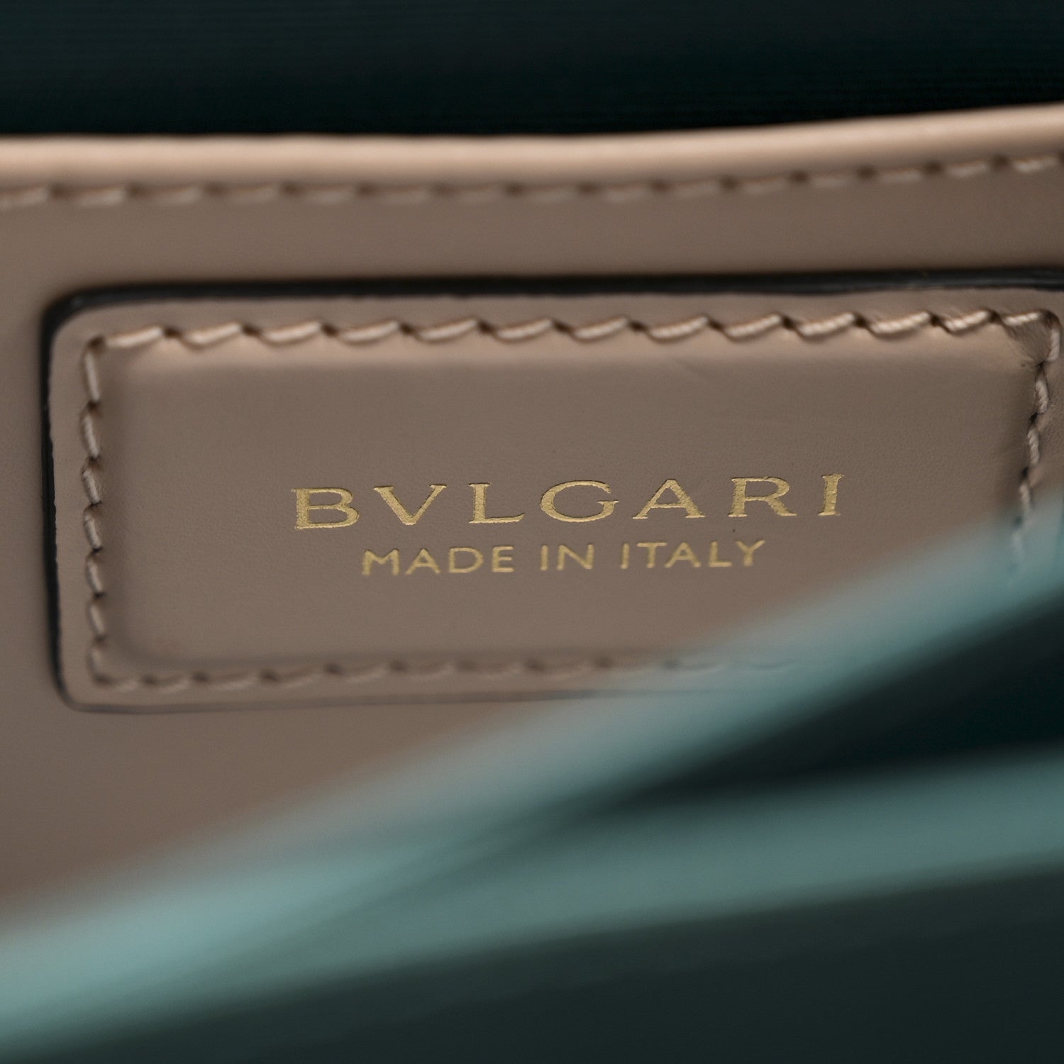 Bulgari Calfskin Serpenti Forever Top Handle Beige Green 6 of 9
